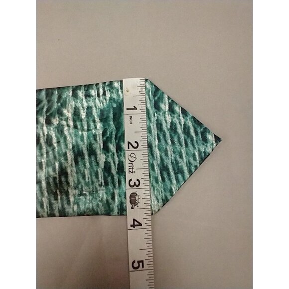 Steven Harris SHINING LIGHTHOUSE Polyester 57" Green  Neck Tie - Picture 6 of 9